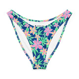 Blossom V-Waist Bikini Bottom-Coastal Cool