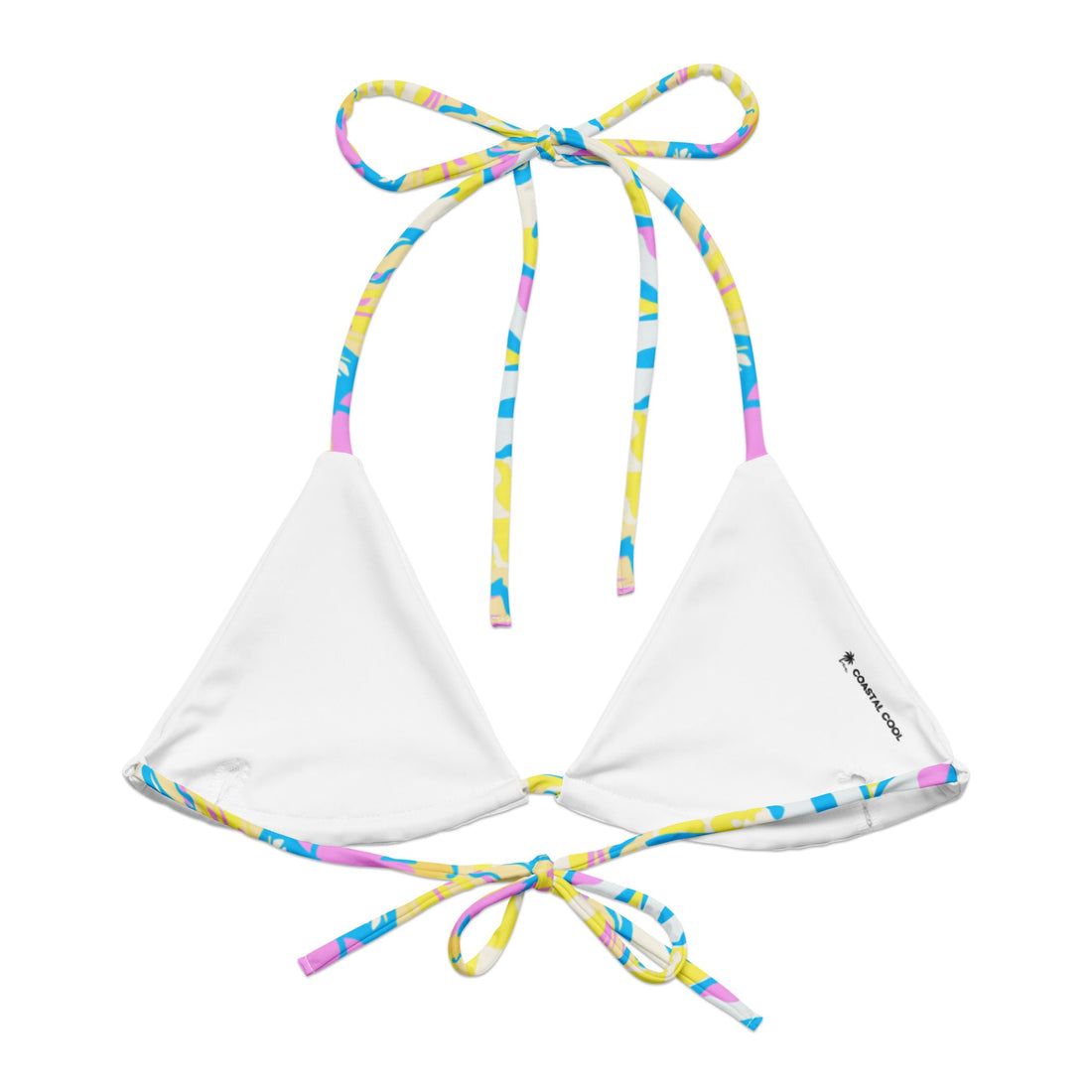 Bora Bora Mix String Bikini Top-Coastal Cool