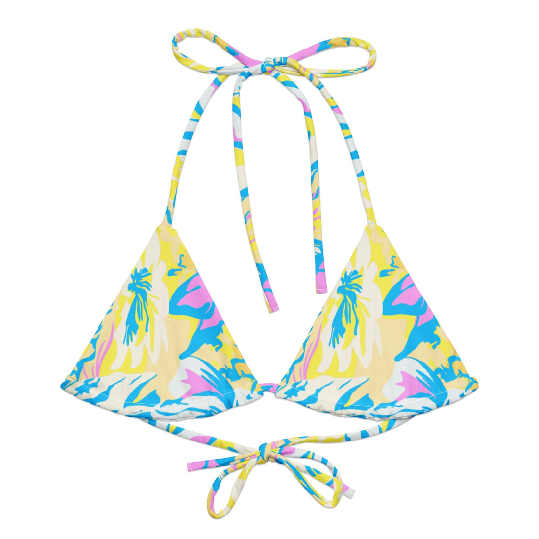 Bora Bora Mix String Bikini Top-Coastal Cool