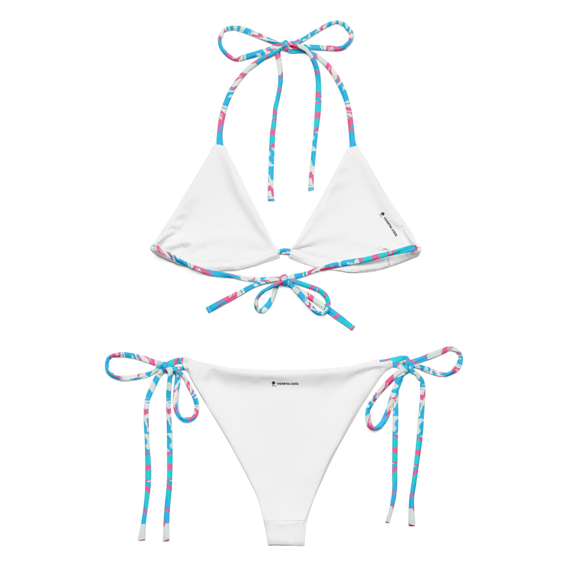 Bora Bora Pink Bikini by Coastal Cool adjustable bikini set UPF 50 breathable sustainable resort style