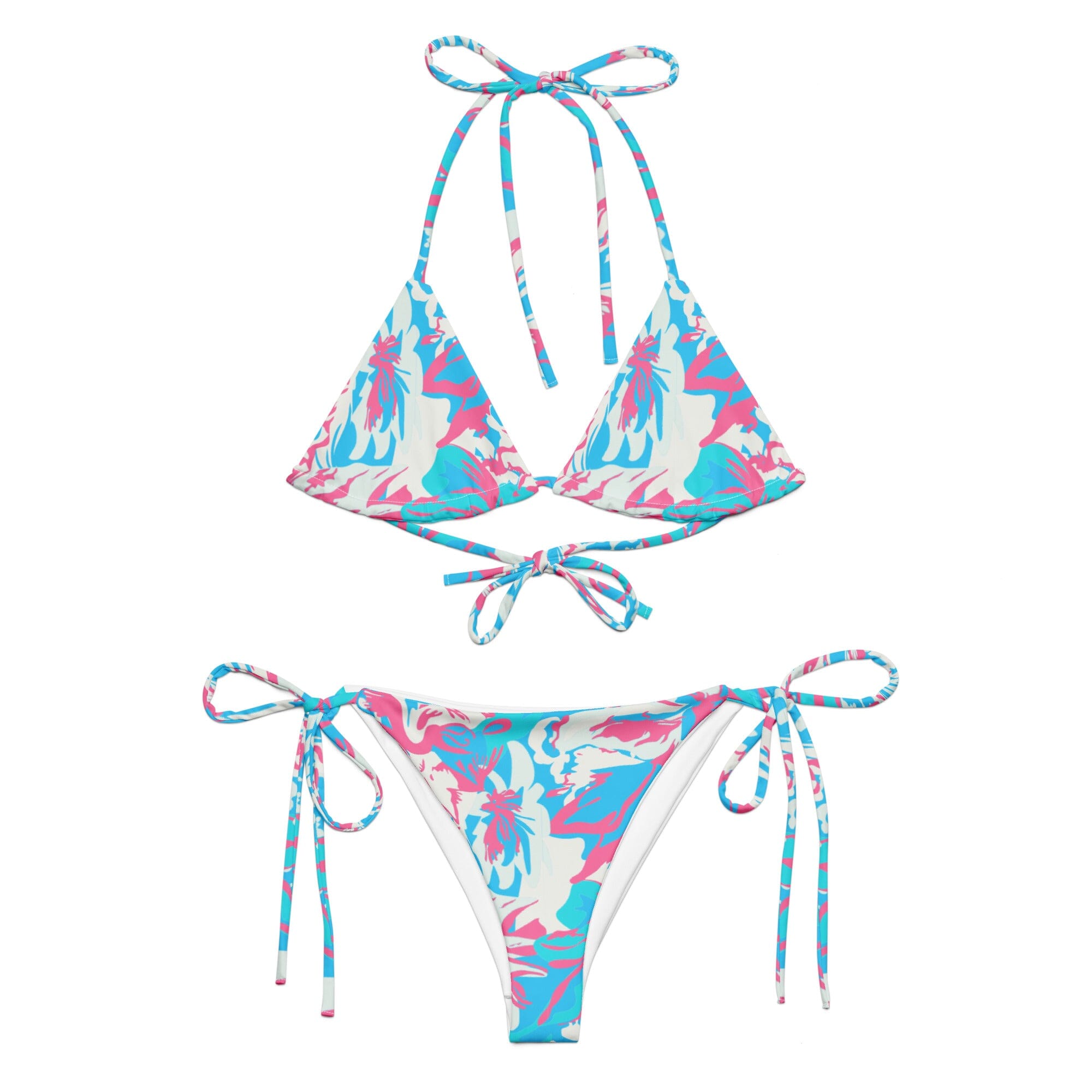 Bora Bora Pink Bikini by Coastal Cool adjustable bikini set UPF 50 breathable sustainable resort style