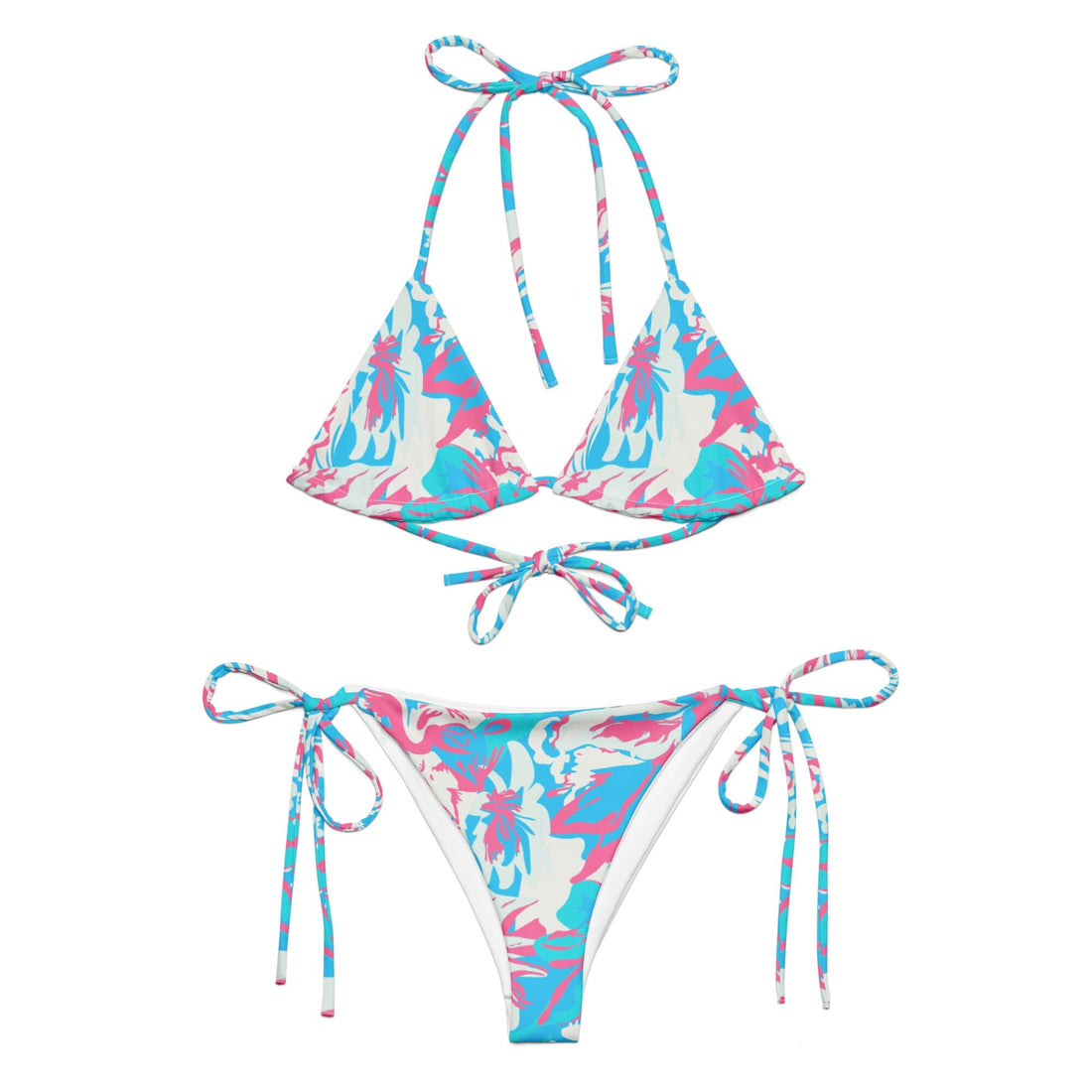 Bora Bora Pink Bikini-Coastal Cool-Recycled Swimsuits and Beachwear