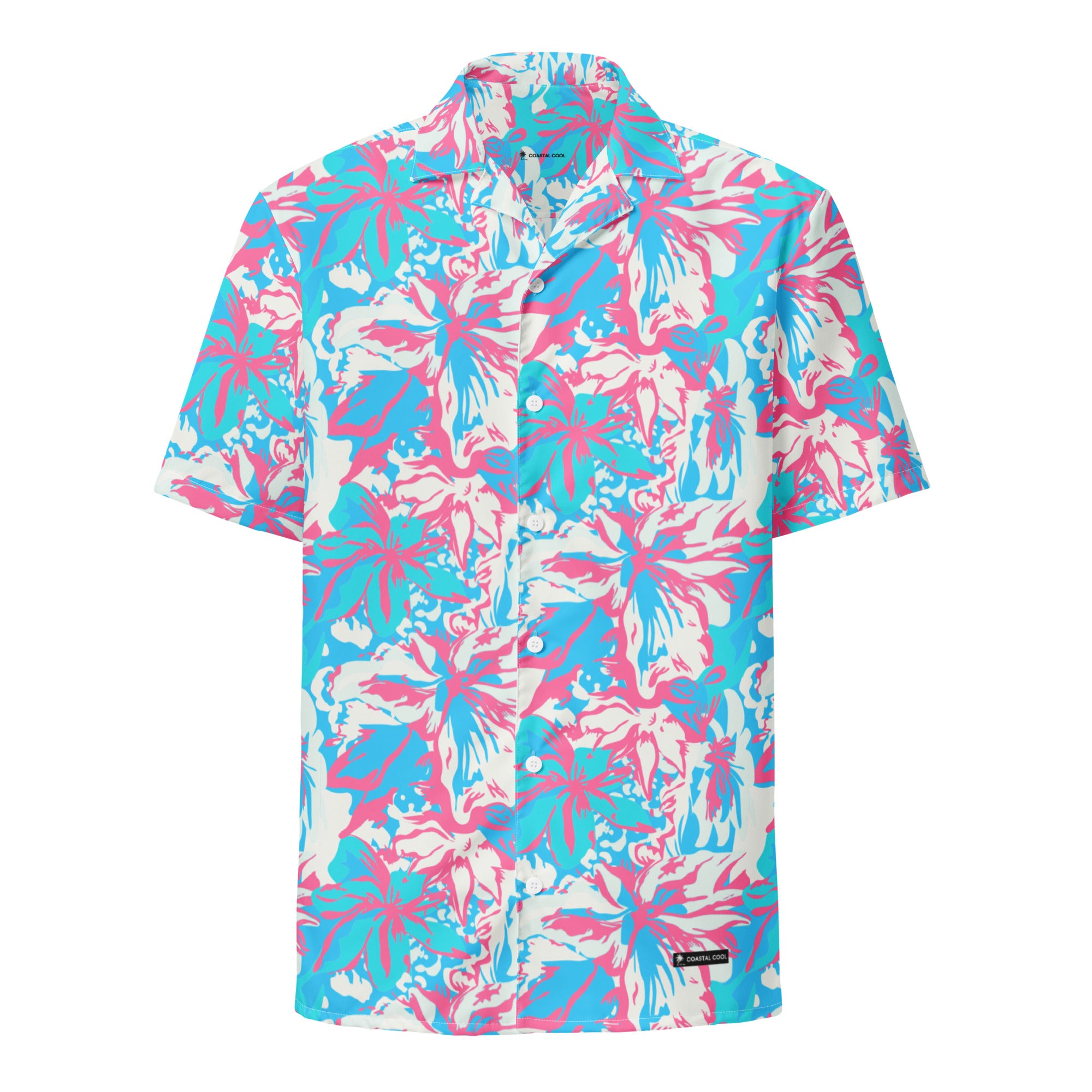 Bora Bora Pink Short Sleeve by Coastal Cool unisex quick dry breathable resortwear