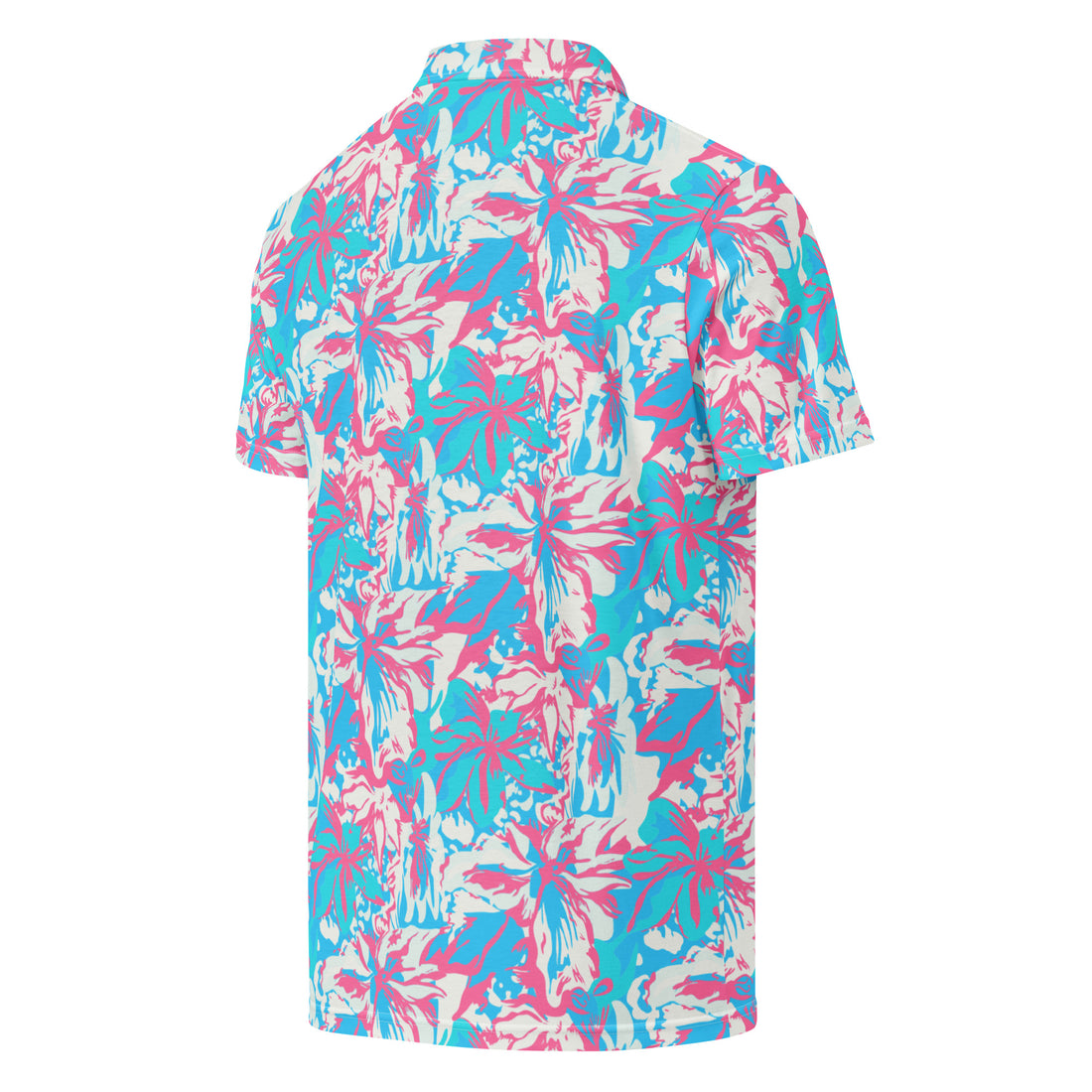 Bora Bora Pink Slim Fit Polo - Men-Coastal Cool-Recycled Swimsuits and Beachwear