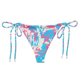 Bora Bora Pink String Bikini Bottom by Coastal Cool sustainable UPF 50 adjustable seamless flattering fit