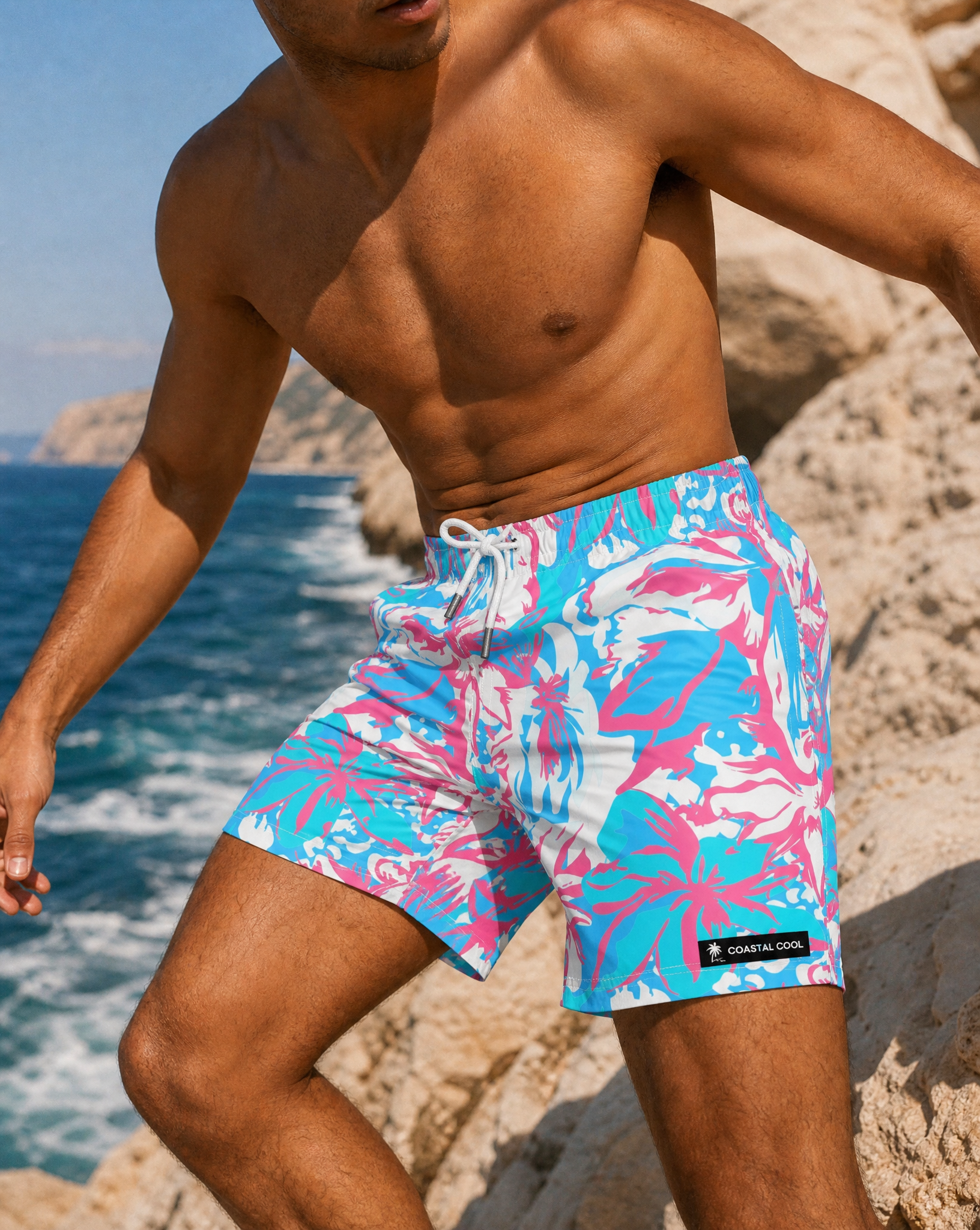 Bora Bora Pink Swim Trunks-Coastal Cool-2026-V1