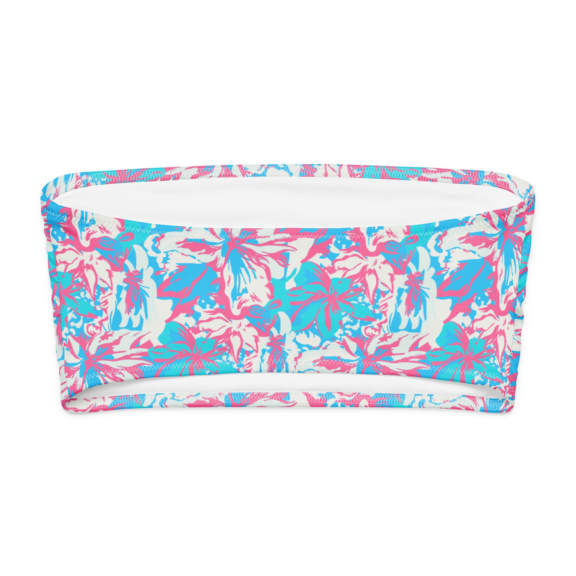 Bora Bora Pink Tube Bikini Top-Coastal Cool