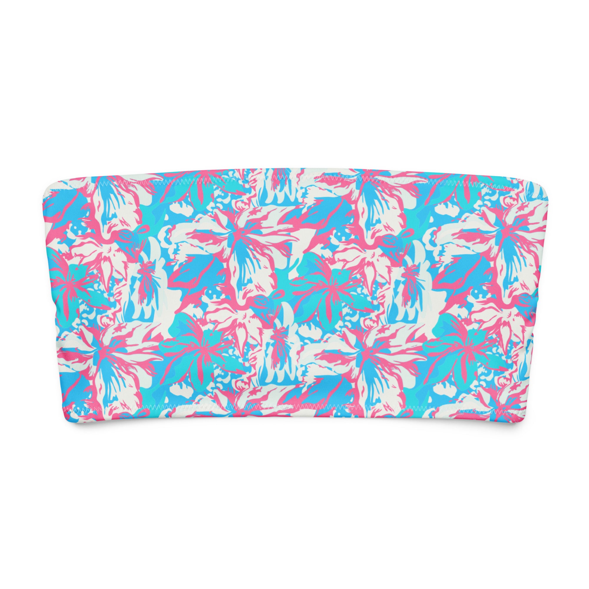 Bora Bora Pink Tube Bikini Top-Coastal Cool