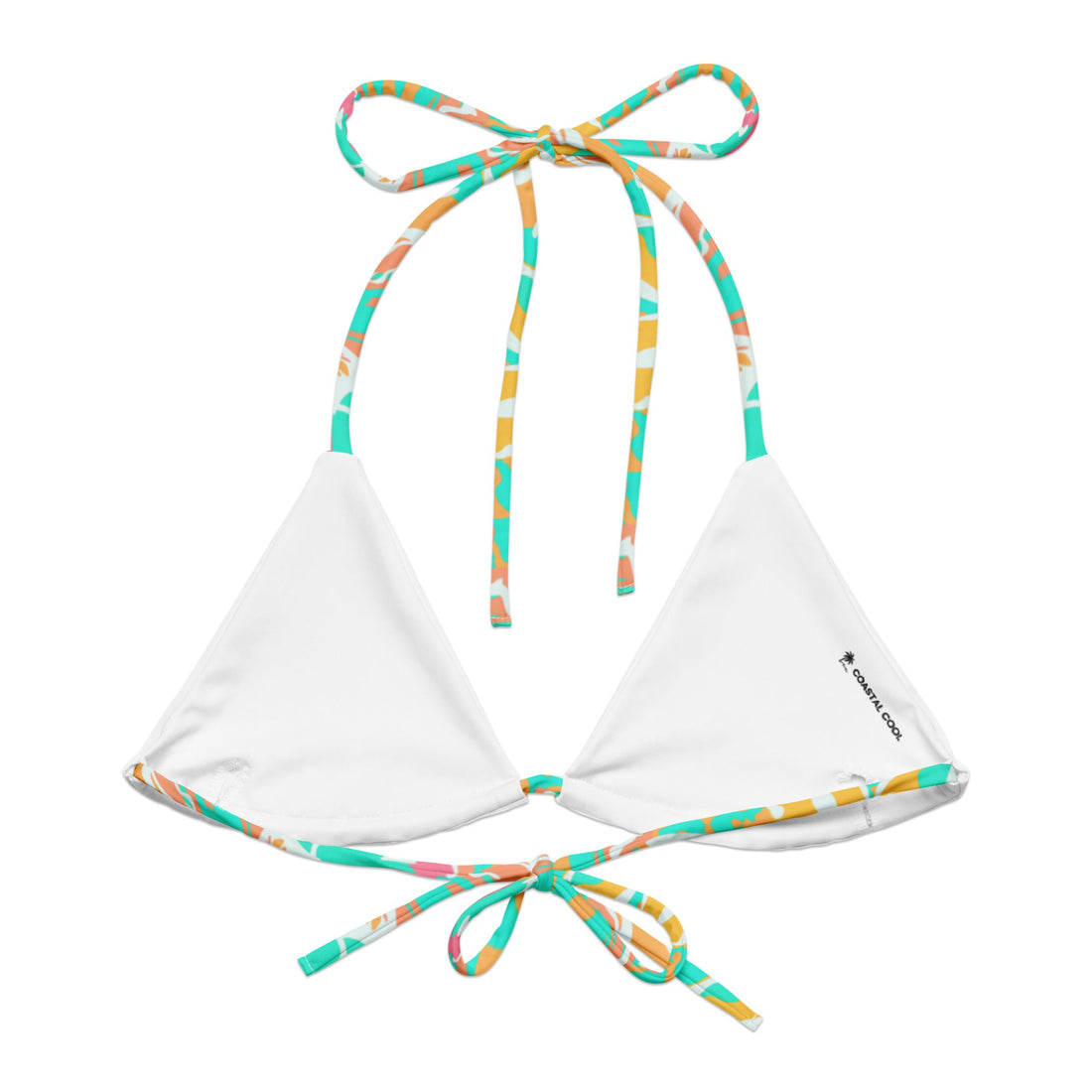 Bora Bora String Bikini Top-Coastal Cool-Recycled Swimsuits and Beachwear