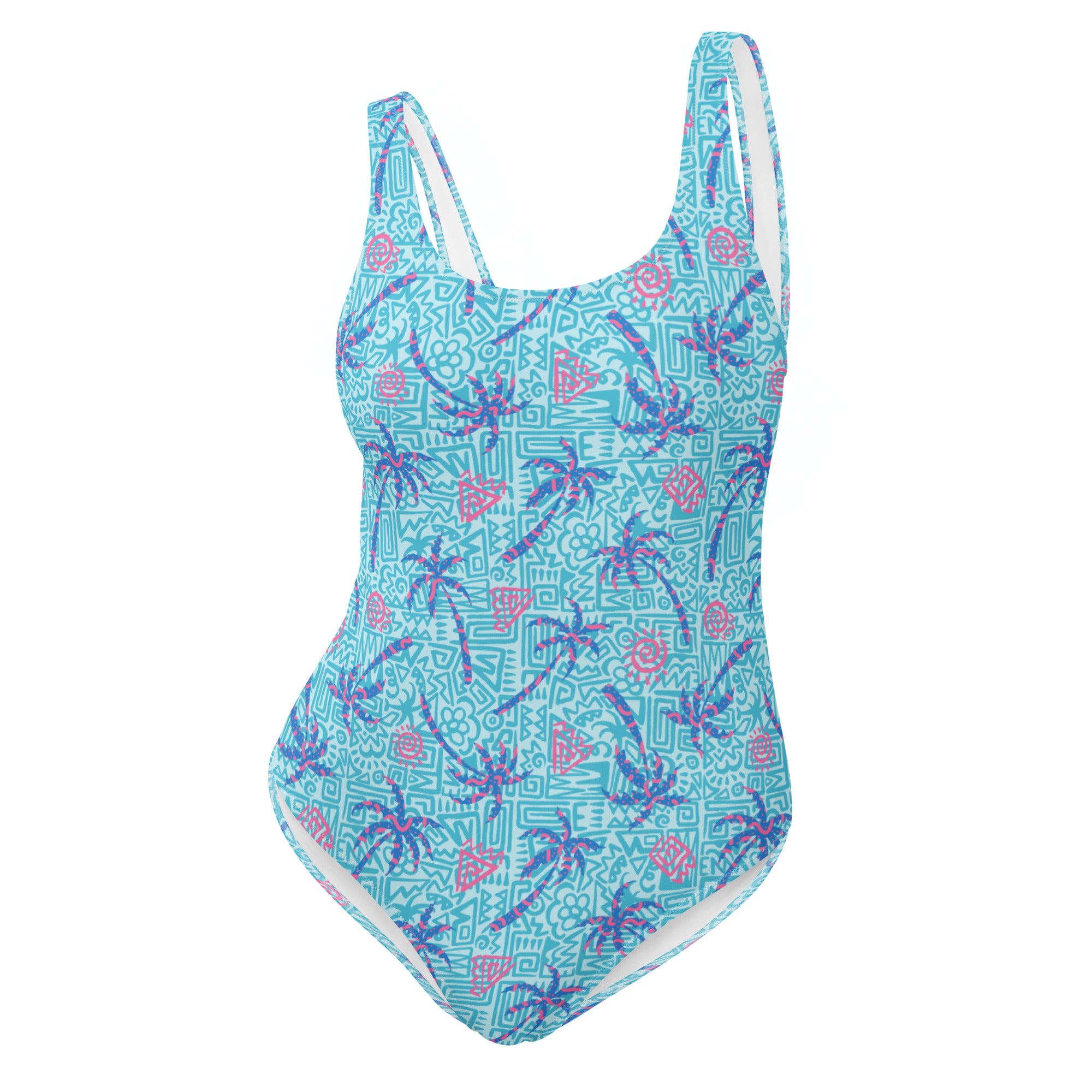 Breeze One-Piece Swimsuit-Coastal Cool
