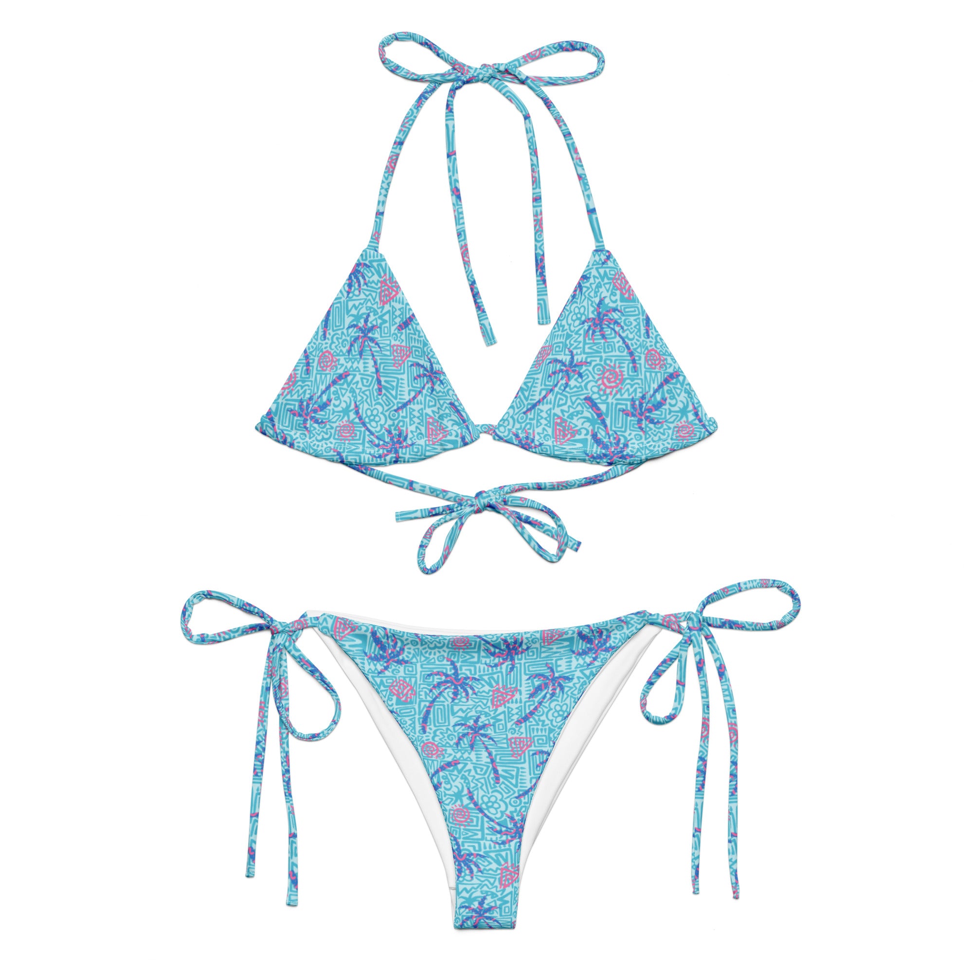 Breeze String Bikini-Coastal Cool