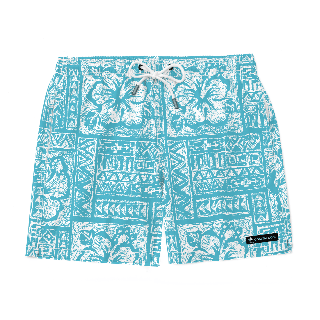 Cabana Time Swim Trunks-Coastal Cool