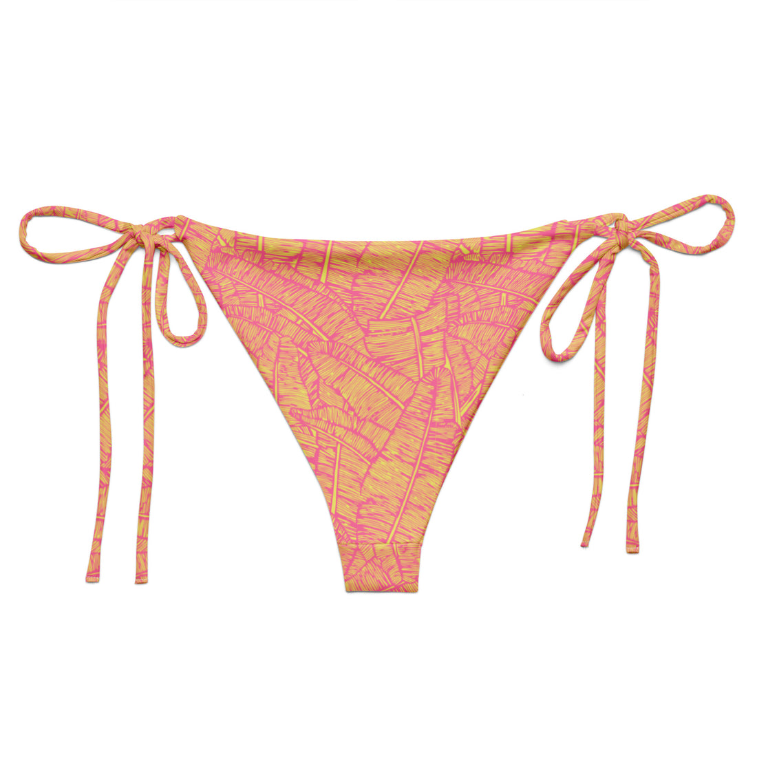 Citrus Coast String Bikini Bottom-Coastal Cool-Recycled Swimsuits and Beachwear