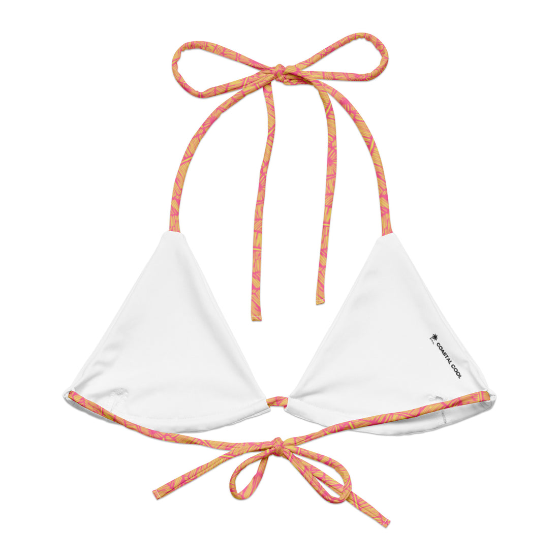 Citrus Coast String Bikini Top-Coastal Cool-Recycled Swimsuits and Beachwear