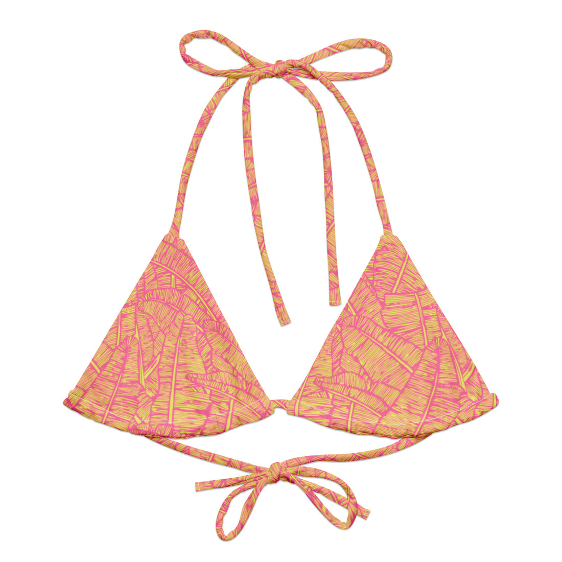 Citrus Coast String Bikini Top-Coastal Cool-Recycled Swimsuits and Beachwear