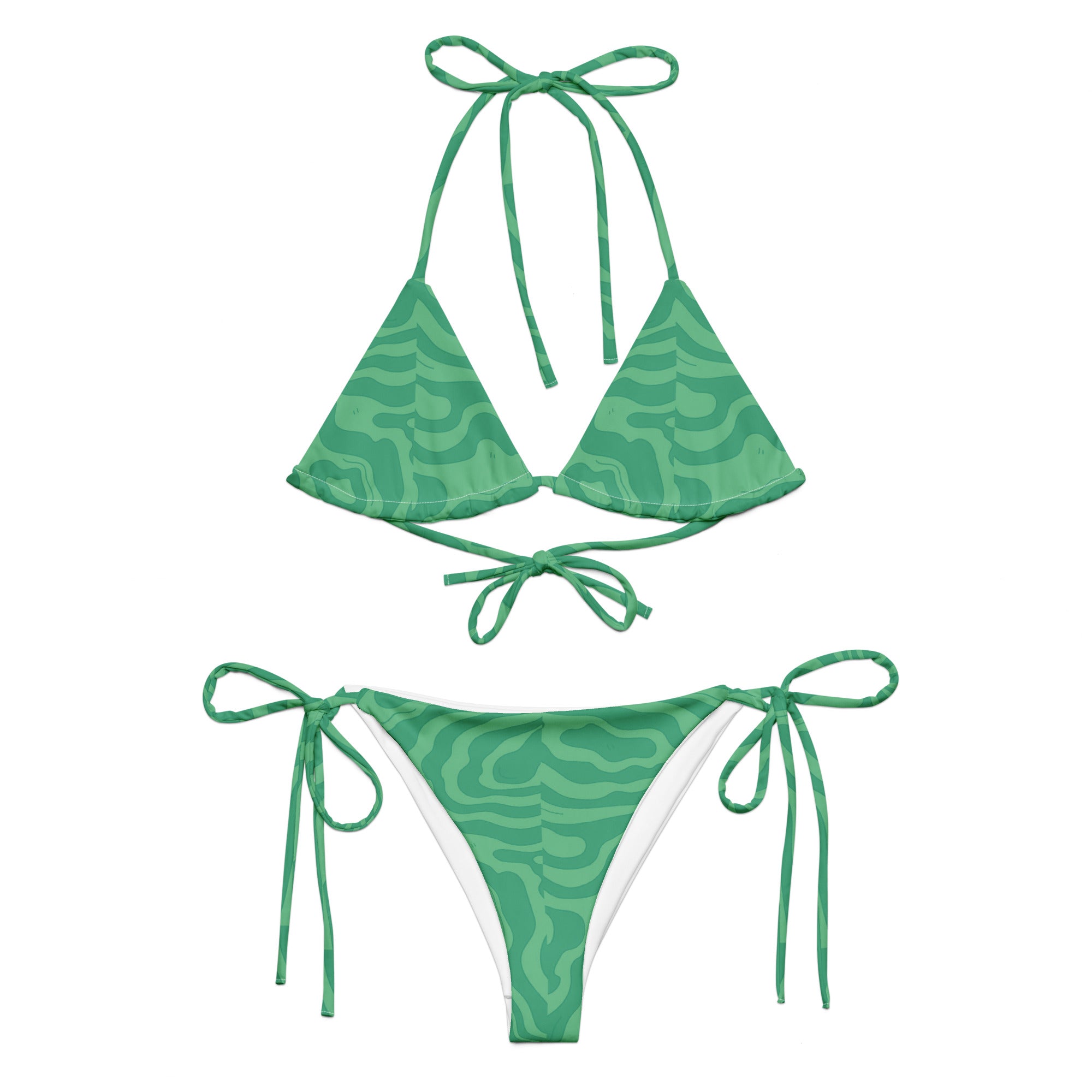 Classic Sands Green String Bikini-Coastal Cool