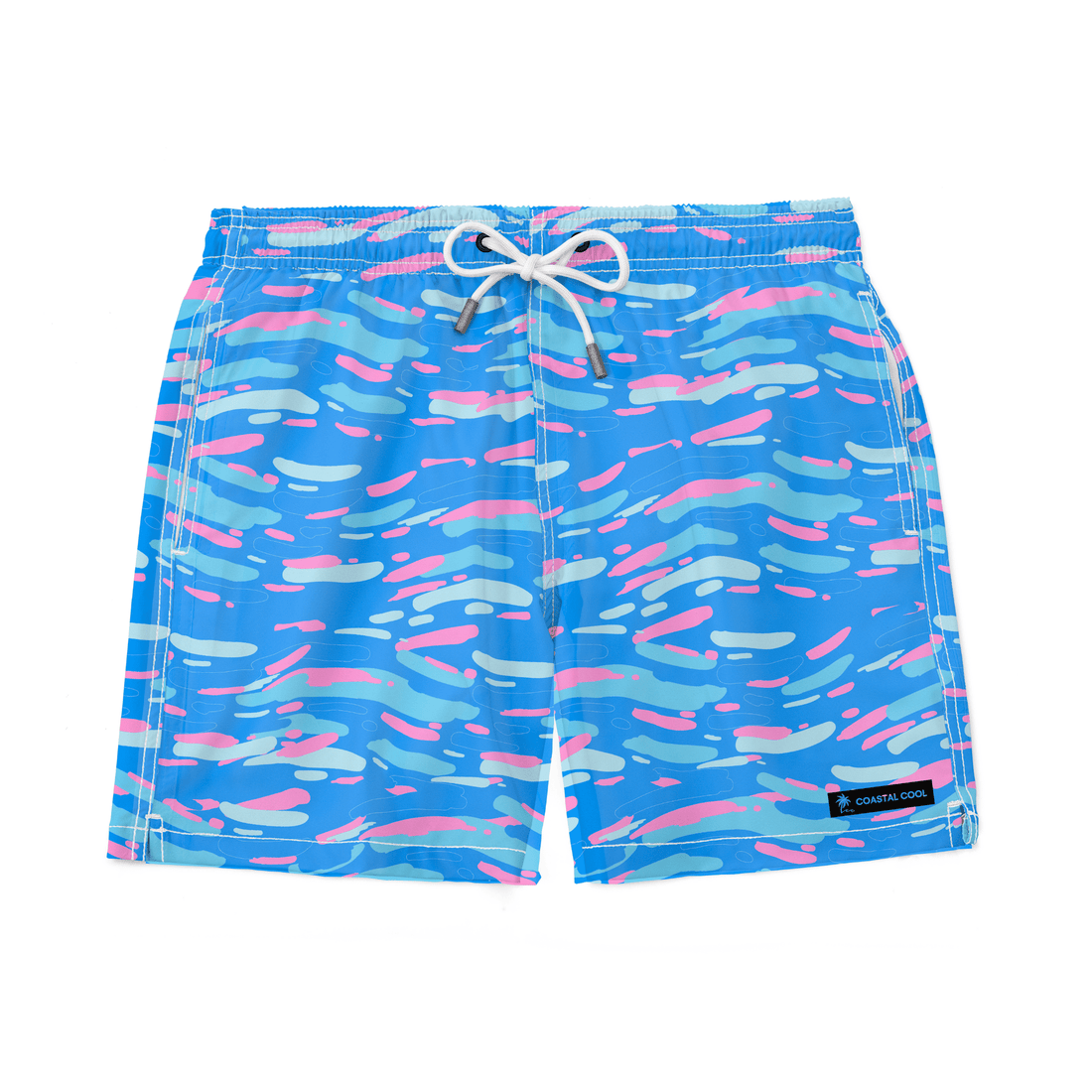 Destin Nights Swim Trunks-Coastal Cool