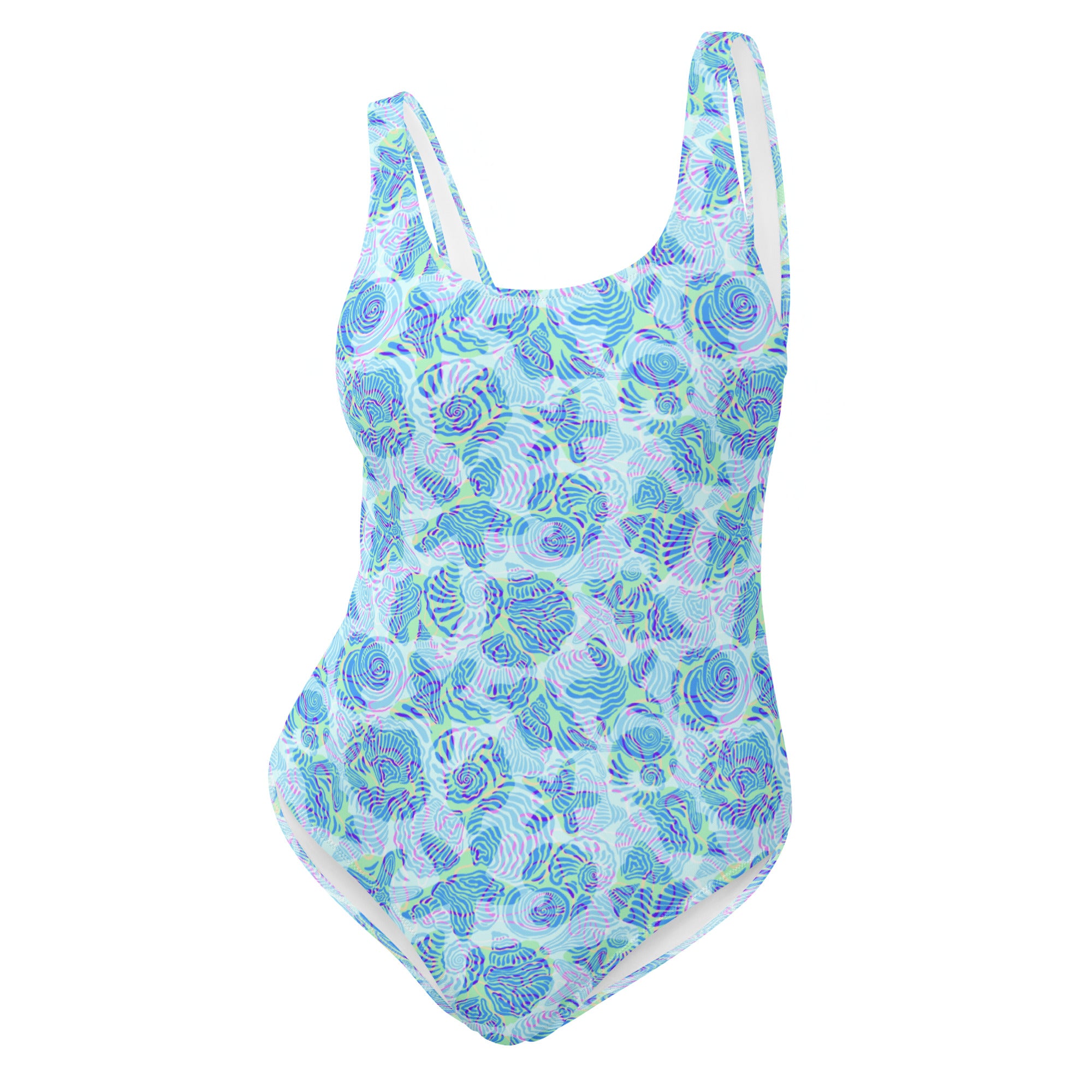 Drift One-Piece Swimsuit-Coastal Cool