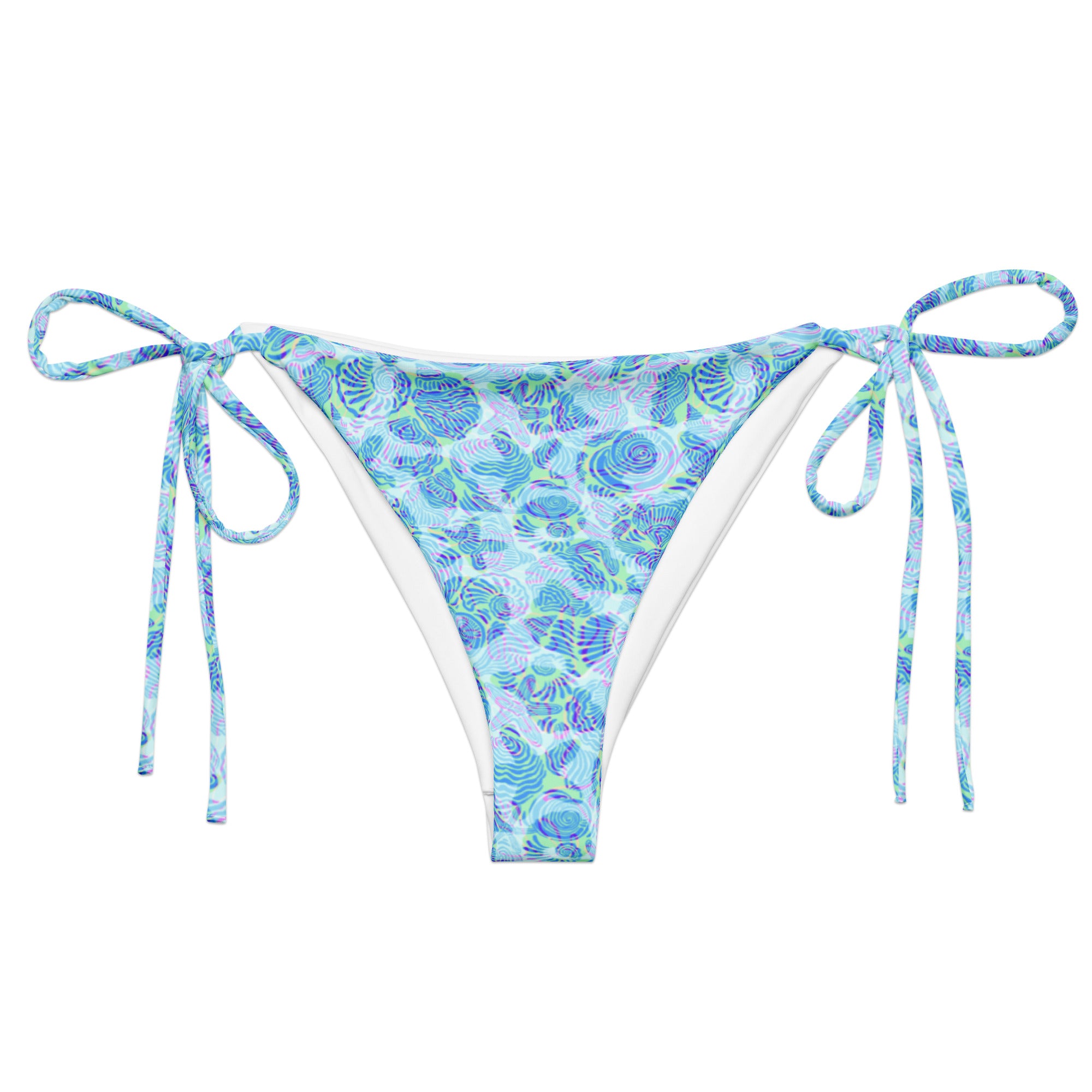 Drift String Bikini Bottom-Coastal Cool