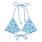 Drift String Bikini Top-Coastal Cool