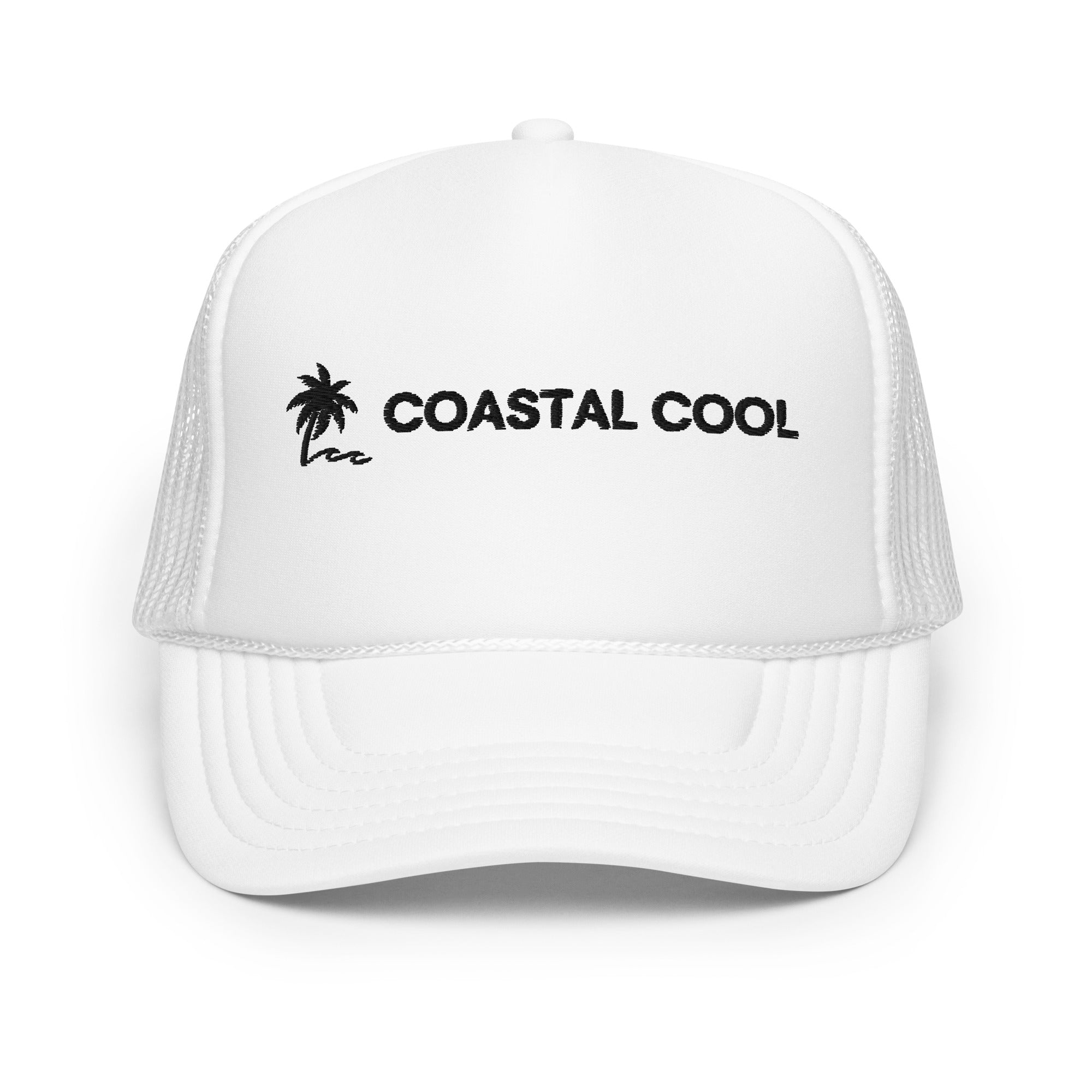Essentials Hat - White by Coastal Cool adjustable trucker hat durable fit