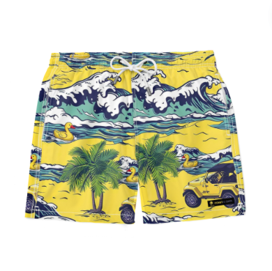 FV Duck Duck Jeep Swim Trunks - CUSTOM-Coastal Cool