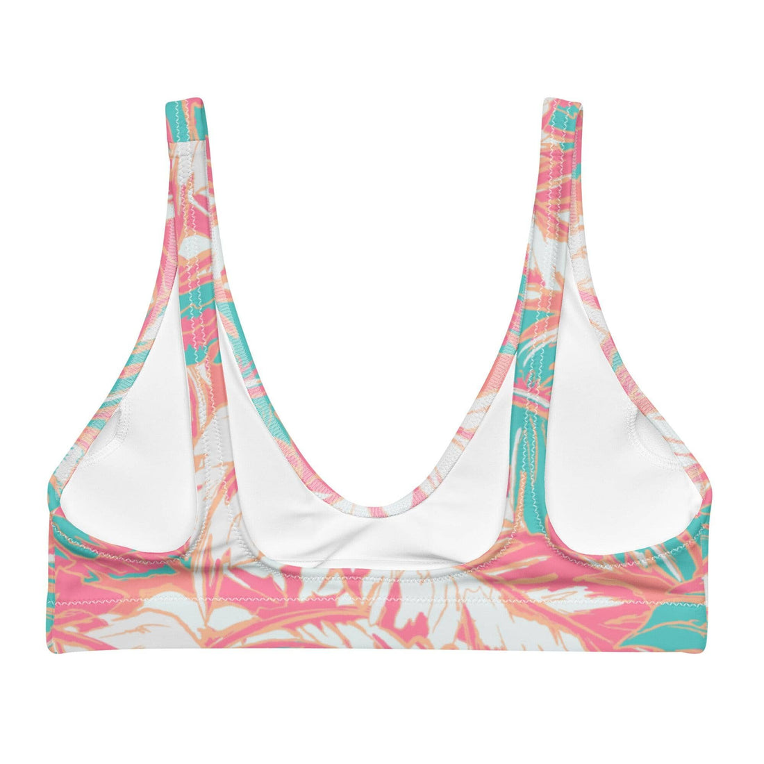 Florida Keys Coral Bikini Top-Coastal Cool-Recycled Swimsuits and Beachwear
