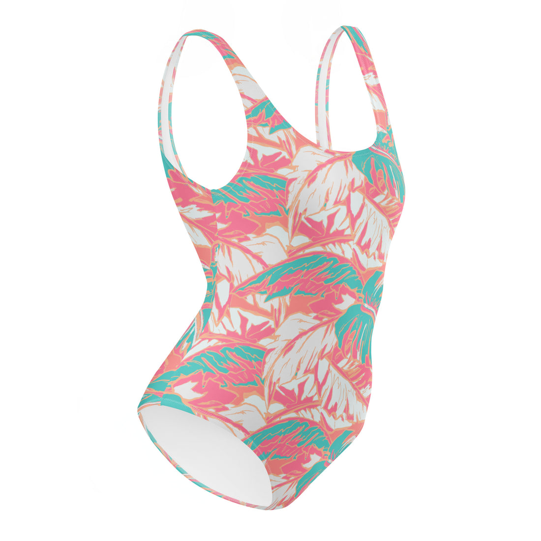Florida Keys Coral One-Piece Swimsuit-Coastal Cool-Recycled Swimsuits and Beachwear