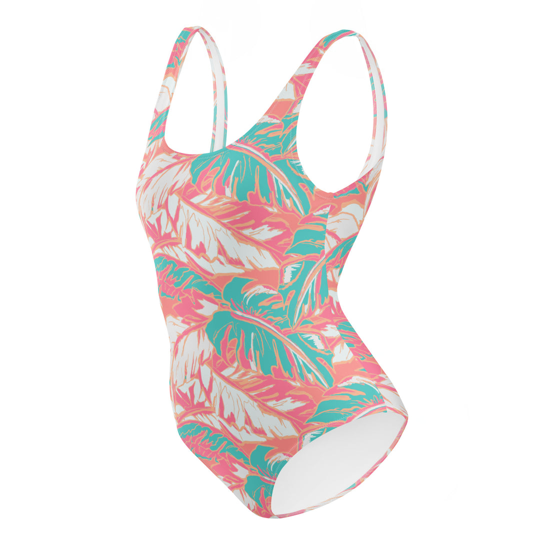 Florida Keys Coral One-Piece Swimsuit-Coastal Cool-Recycled Swimsuits and Beachwear