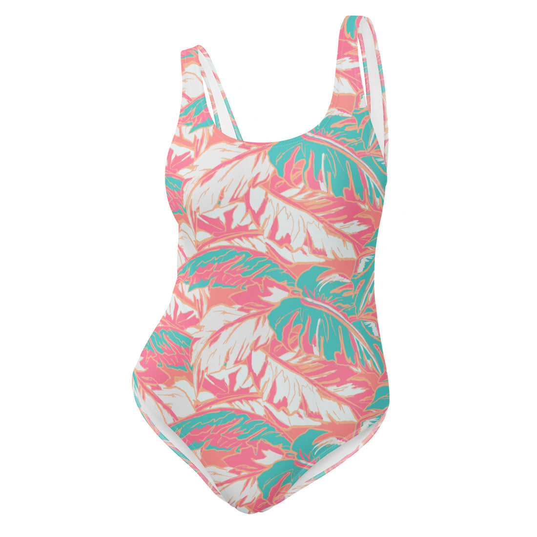 Florida Keys Coral One-Piece Swimsuit-Coastal Cool-Recycled Swimsuits and Beachwear