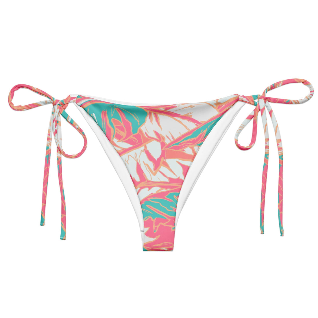 Florida Keys Coral String Bikini Bottom-Coastal Cool