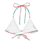Florida Keys Coral String Bikini Top-Coastal Cool