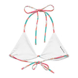 Florida Keys Coral String Bikini Top-Coastal Cool