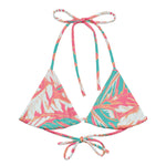 Florida Keys Coral String Bikini Top-Coastal Cool