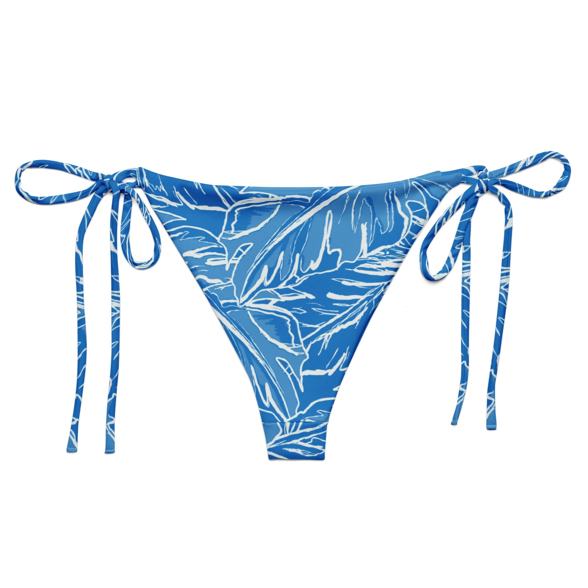 Florida Keys Deep String Bikini Bottom by Coastal Cool sustainable UPF 50 adjustable seamless flattering fit
