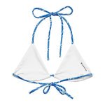 Florida Keys Deep String Bikini Top by Coastal Cool adjustable straps breathable fit and UPF 50+