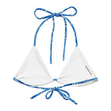 Florida Keys Deep String Bikini Top by Coastal Cool adjustable straps breathable fit and UPF 50+