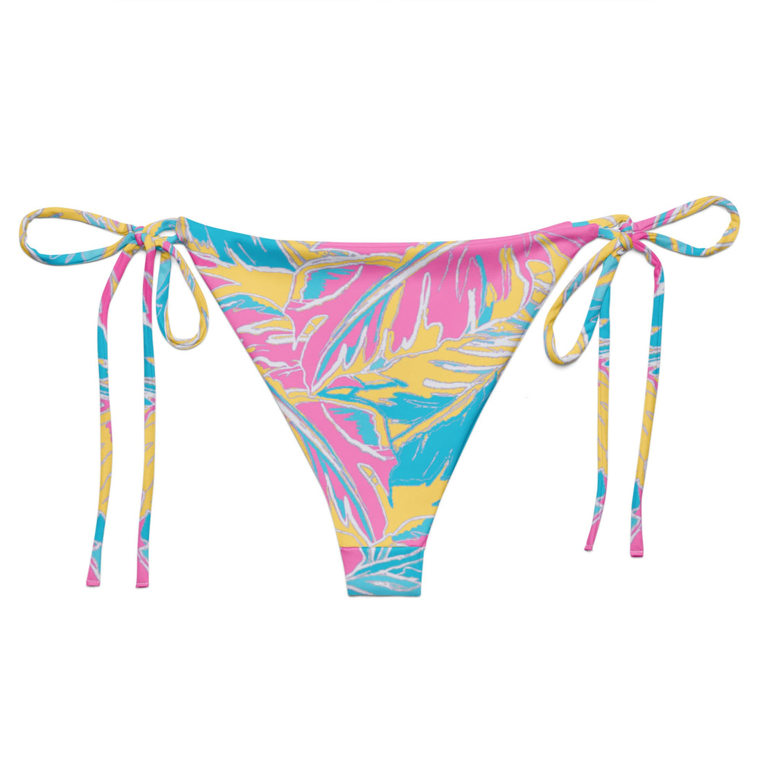 Florida Keys Mix String Bikini Bottom-Coastal Cool-Recycled Swimsuits and Beachwear