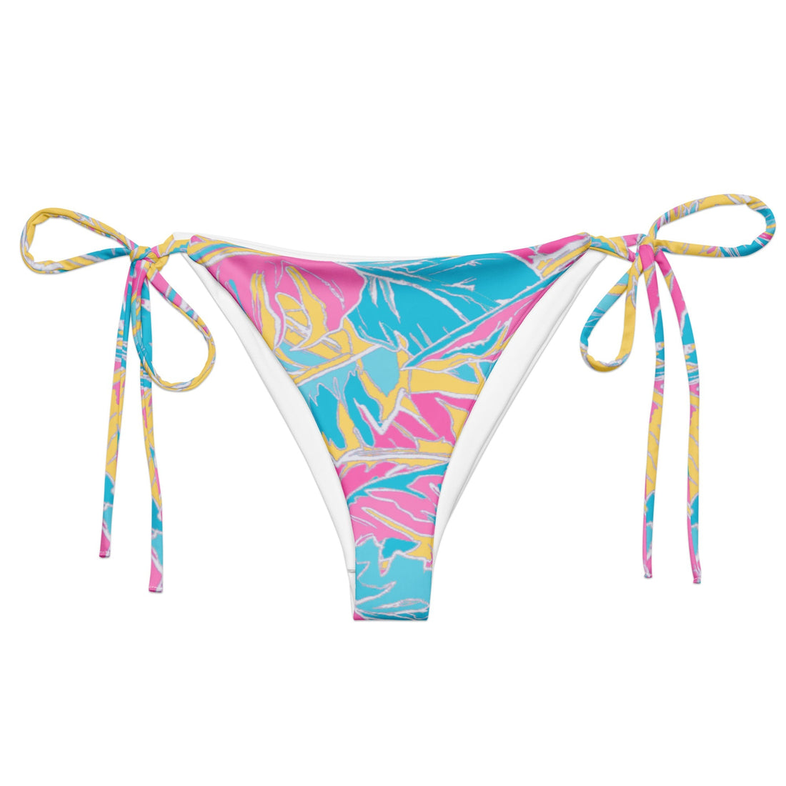 Florida Keys Mix String Bikini Bottom-Coastal Cool-Recycled Swimsuits and Beachwear