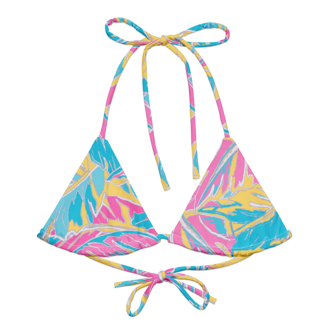 Florida Keys Mix String Bikini Top-Coastal Cool