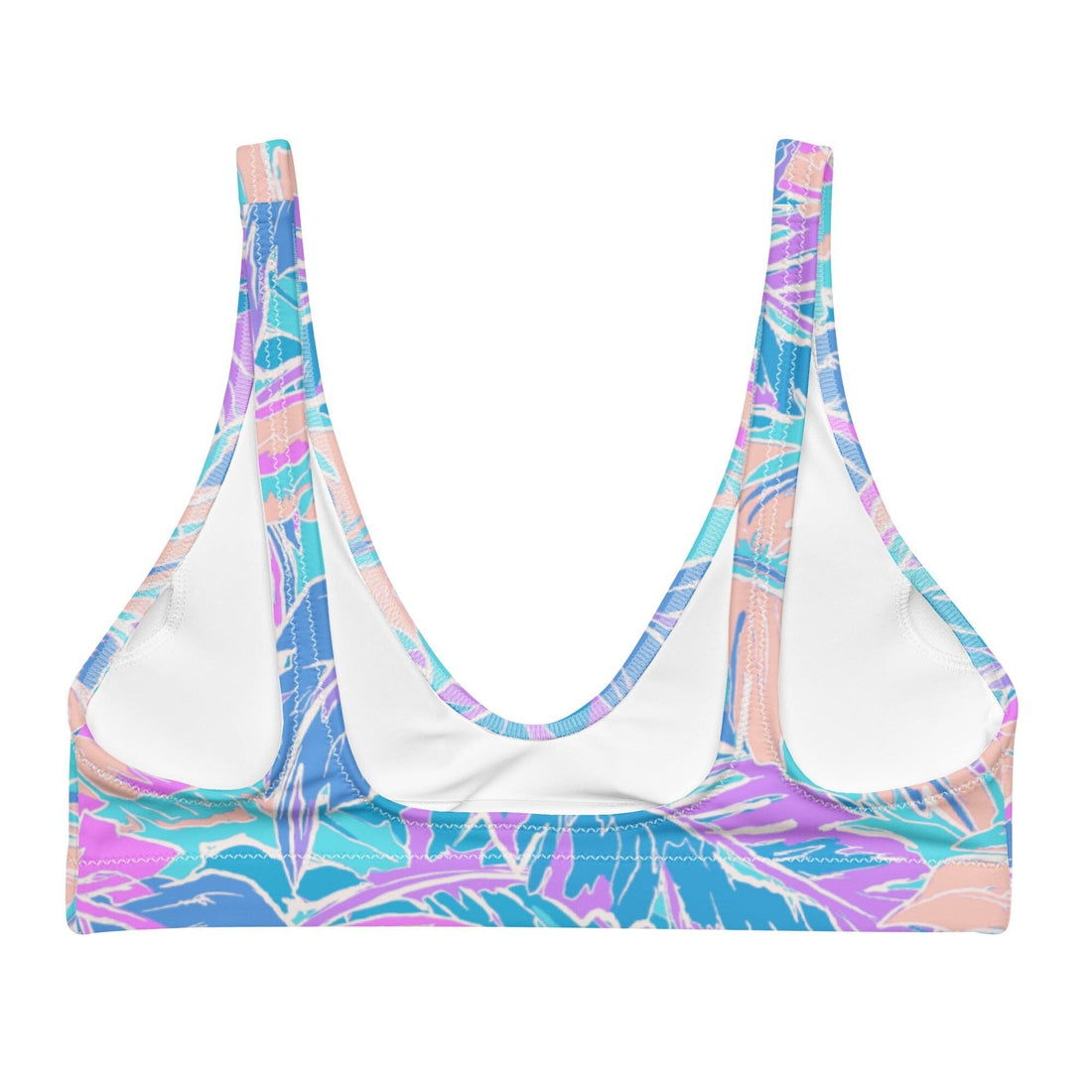 Florida Keys Purple Bikini Top-Coastal Cool-Recycled Swimsuits and Beachwear