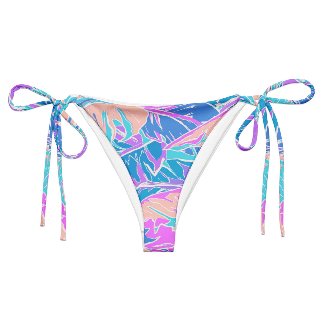 Florida Keys Purple String Bikini Bottom-Coastal Cool