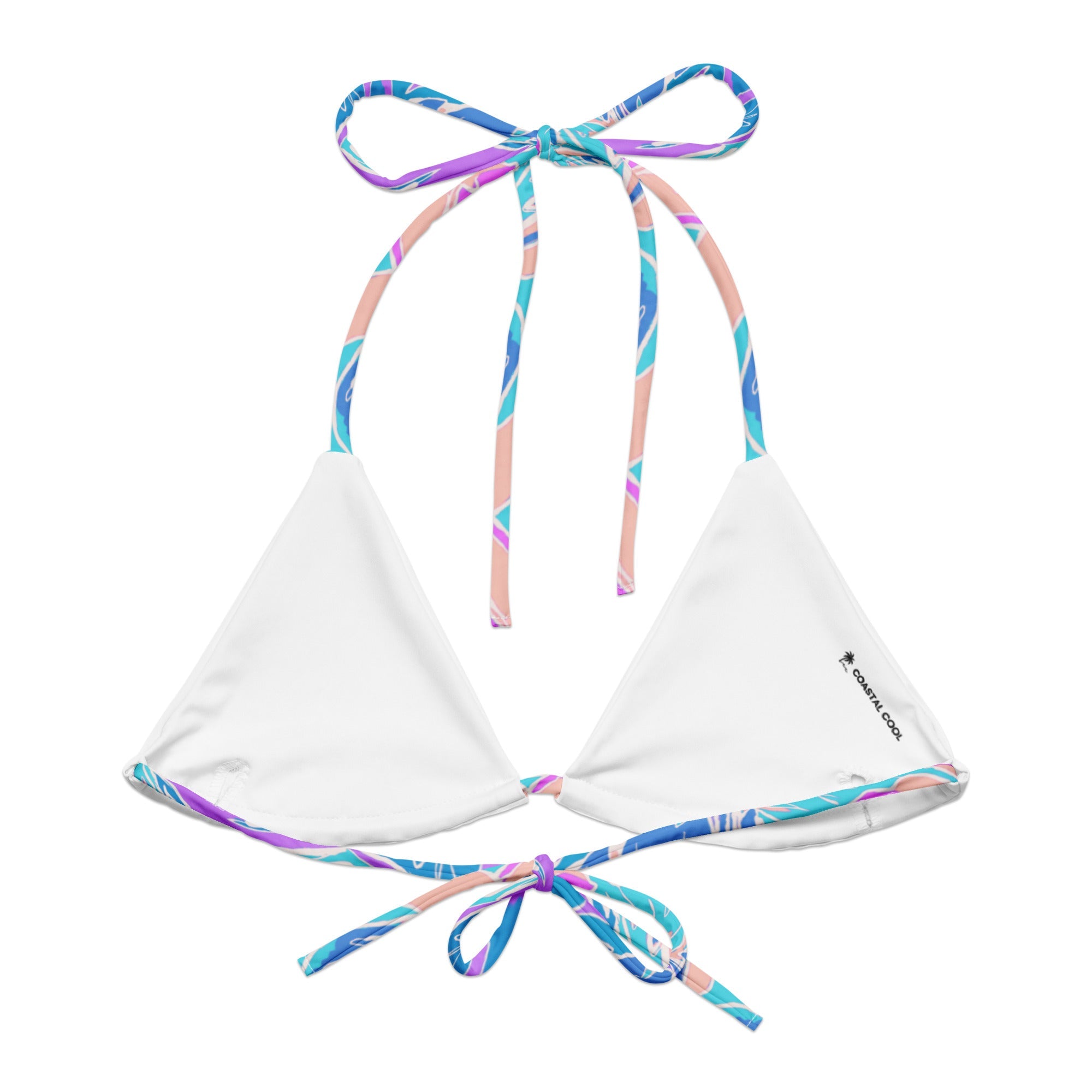 Florida Keys Purple String Bikini Top-Coastal Cool