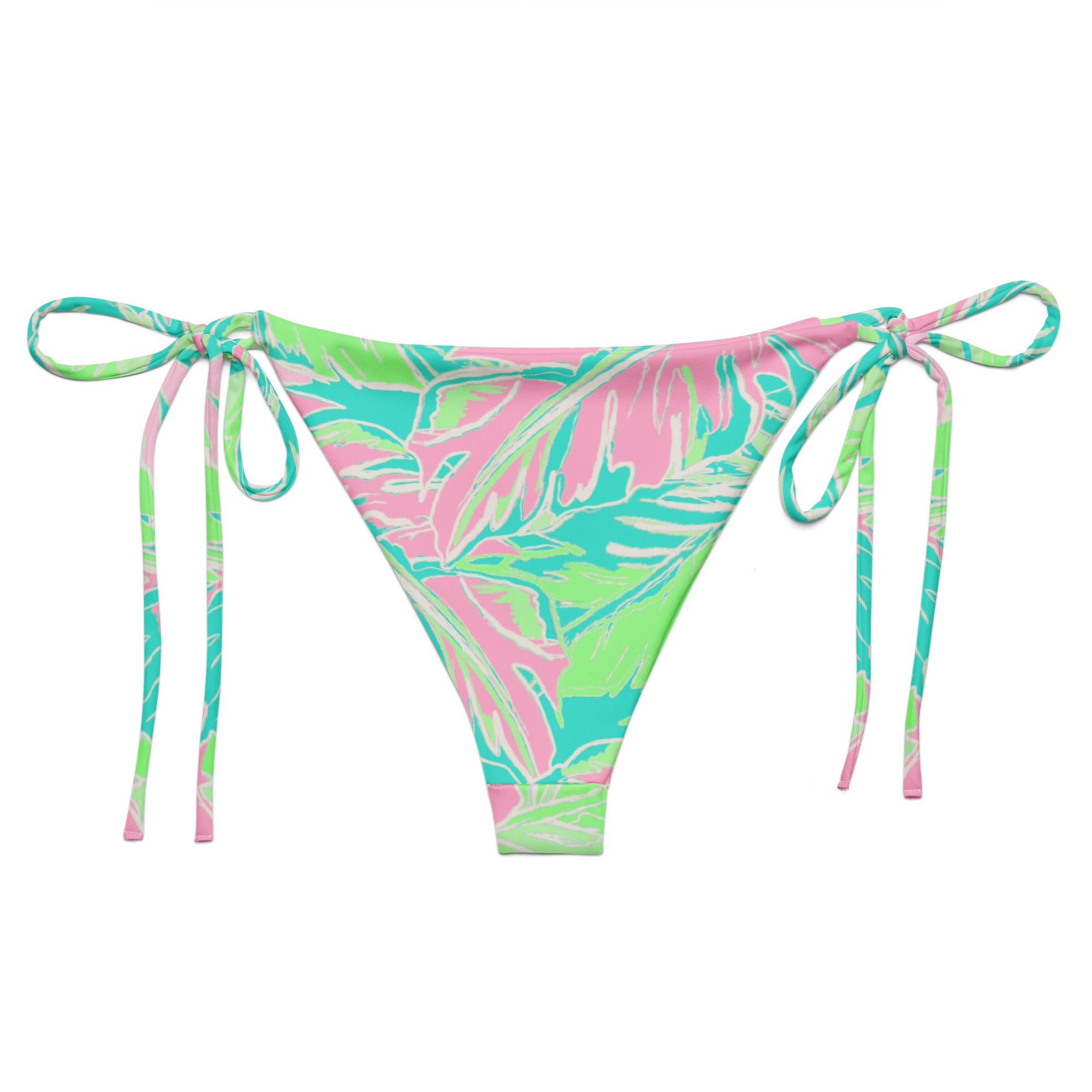 Florida Keys Sea String Bikini Bottom by Coastal Cool sustainable UPF 50 adjustable seamless flattering fit