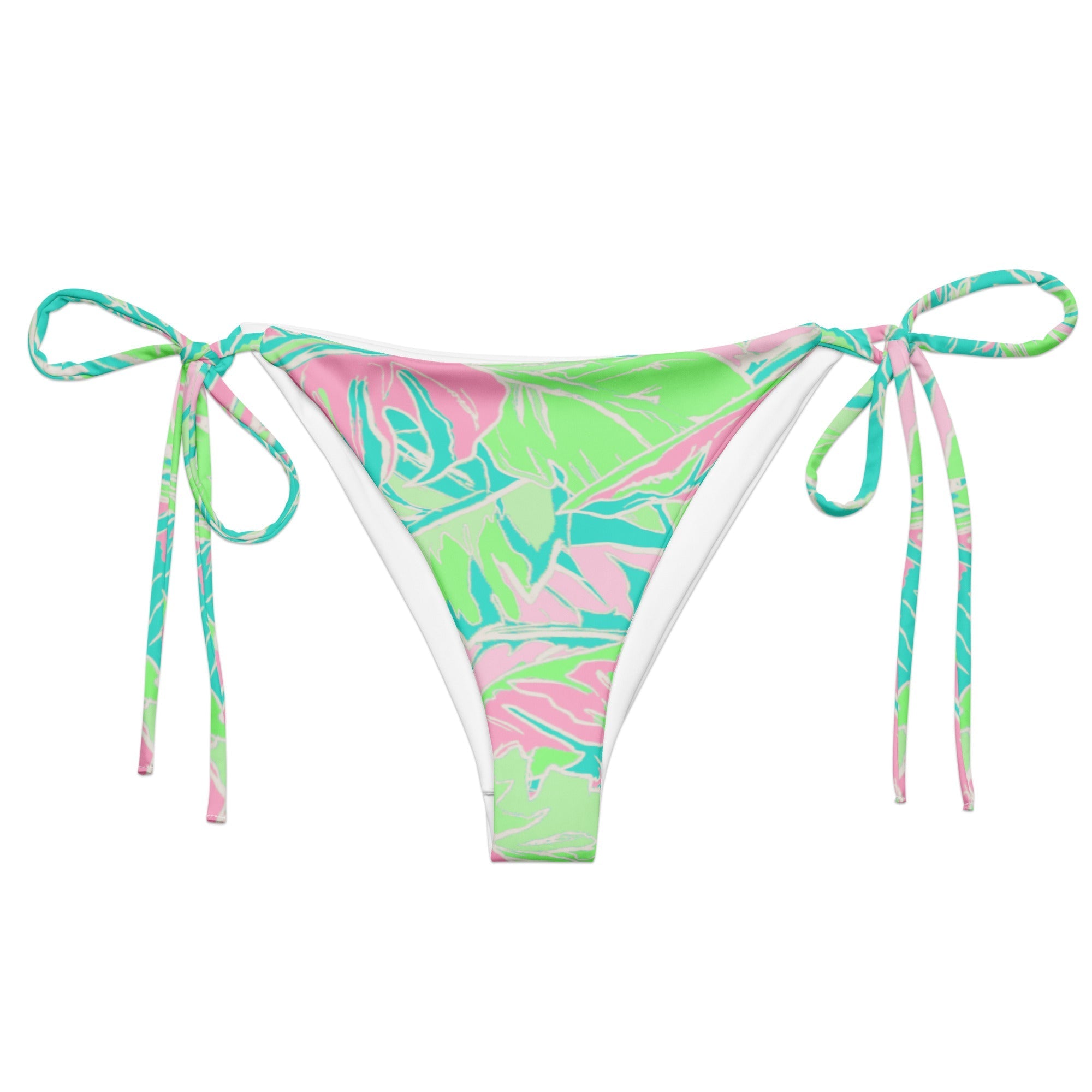 Florida Keys Sea String Bikini Bottom by Coastal Cool sustainable UPF 50 adjustable seamless flattering fit