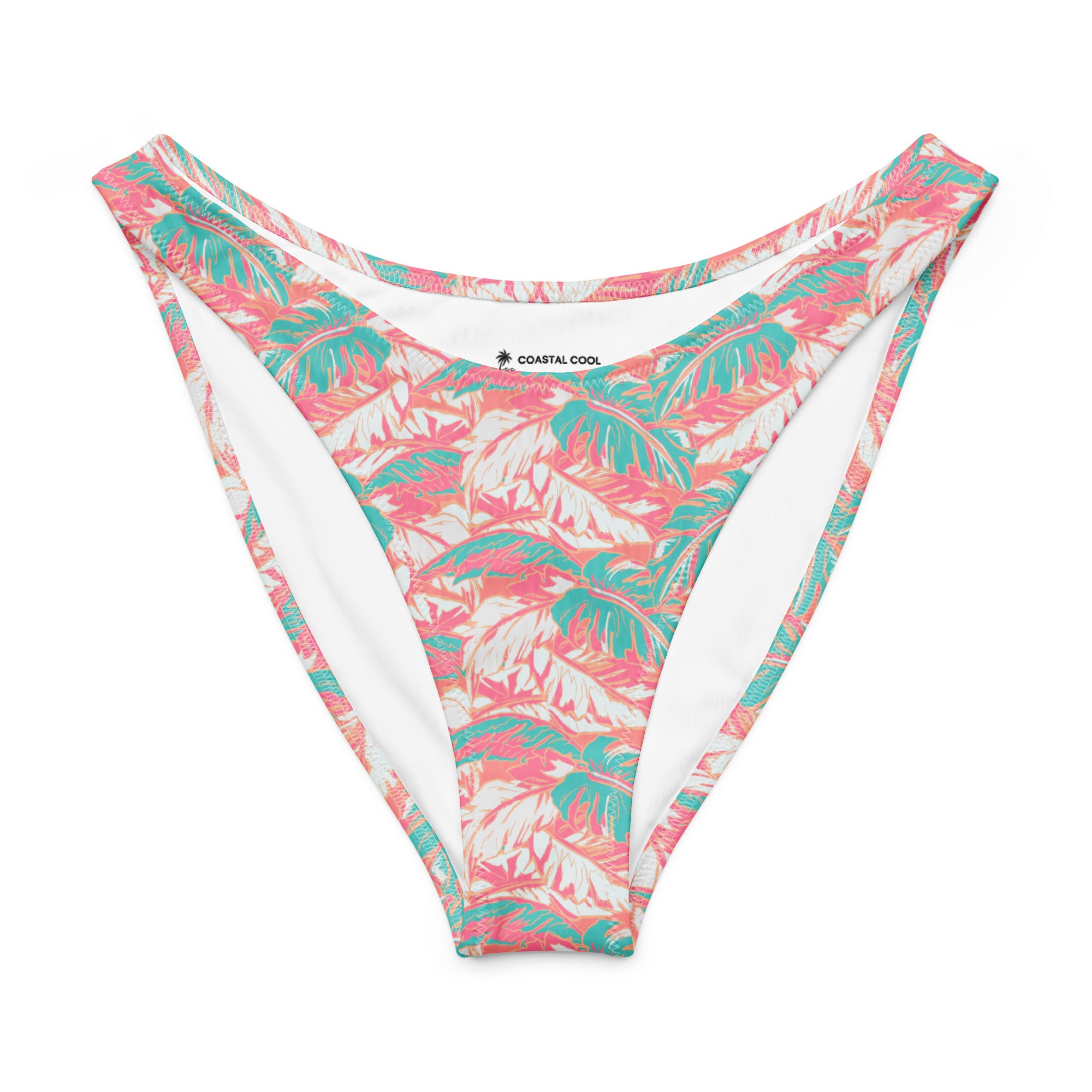 Florida Keys V-Waist Bikini Bottom-Coastal Cool