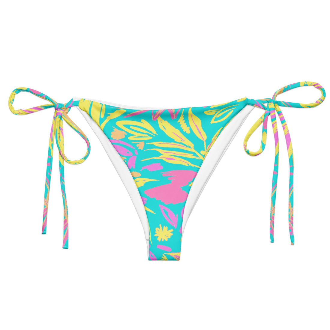 Fresh Fruit Mix String Bikini Bottom-Coastal Cool