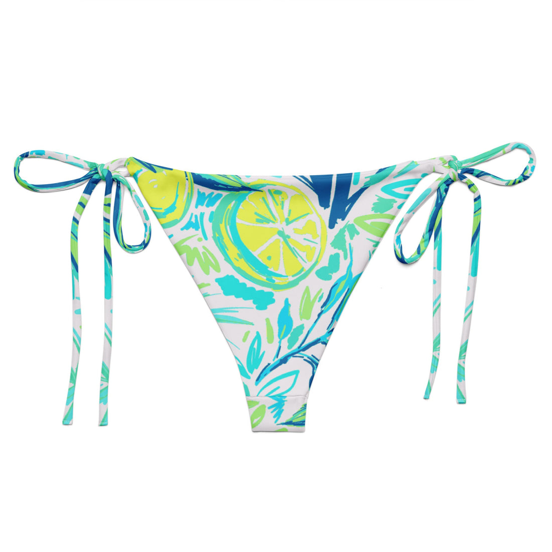 Fresh Fruit String Bikini Bottom  Coastal Cool    Sustainable | Recycled | Swimwear | Beachwear | Travel and Vacation | Coastal Cool Swimwear | Coastal Cool Beachwear