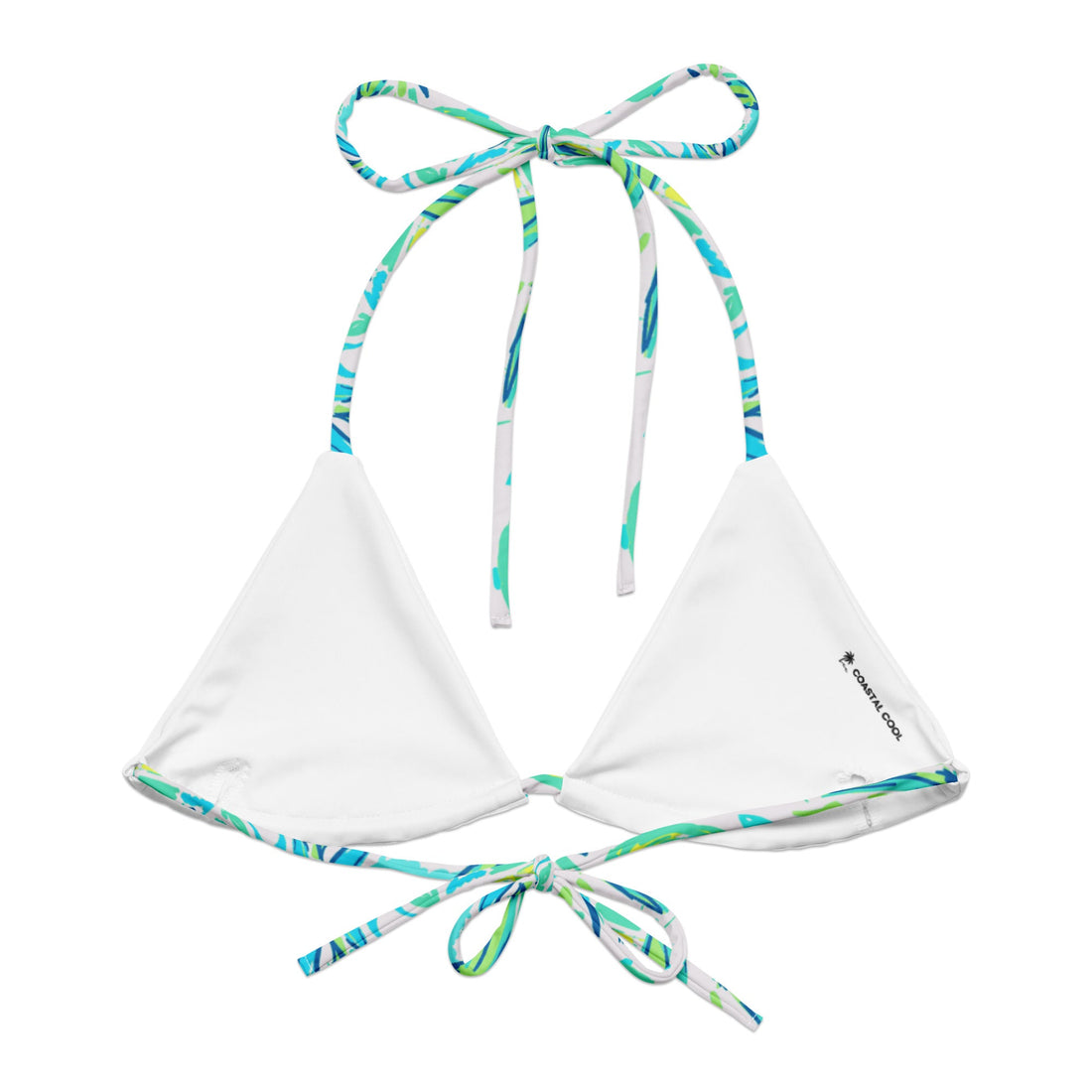 Fresh Fruit String Bikini Top-Coastal Cool-Recycled Swimsuits and Beachwear
