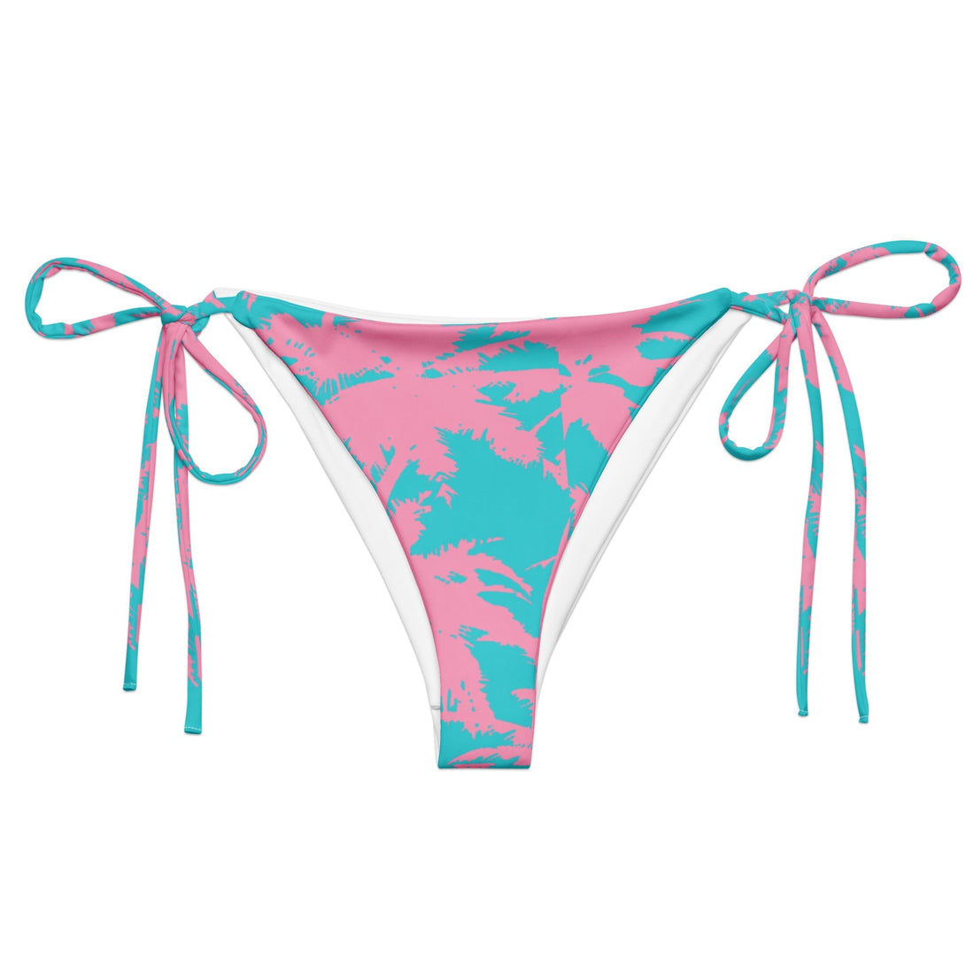 Friday Palms String Bikini Bottom-Coastal Cool